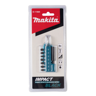 Sukimo antgalis Makita E-11994, 8vnt. IMPACT BLACK