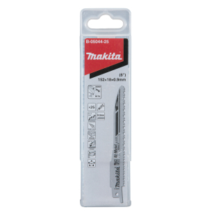 Tiesinio pjūklo pjūkleliai Makita B-05044-25, SUPER EXPRESS, BiM 152x0,9mm (6-11tpi), 25 vnt.