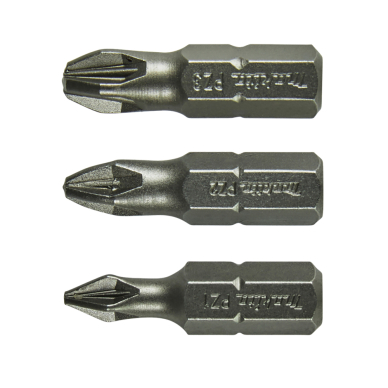 Sukimo antgalis PZ1,2,3x25mm (3 vnt) Makita B-24527 Sukimo antgalis PZ1,2,3x25mm (3 vnt) Makita B-24527