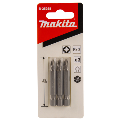 Sukimo antgalis Makita B-25258, PZ2x50mm (3) 2 Sukimo antgalis Makita B-25258, PZ2x50mm (3) 2