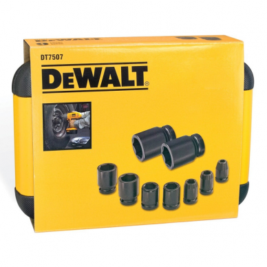 Sukimo galvučių rinkinys DeWalt DT7507-QZ, 9 vnt 1 Sukimo galvučių rinkinys DeWalt DT7507-QZ, 9 vnt 1