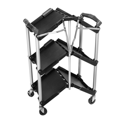 Sulankstomas 75 kg aptarnavimo vežimėlis su įrankių organizatoriumi 3 Sulankstomas 75 kg aptarnavimo vežimėlis su įrankių organizatoriumi 3