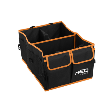 Sulankstomas automobilio bagažinės organizatorius