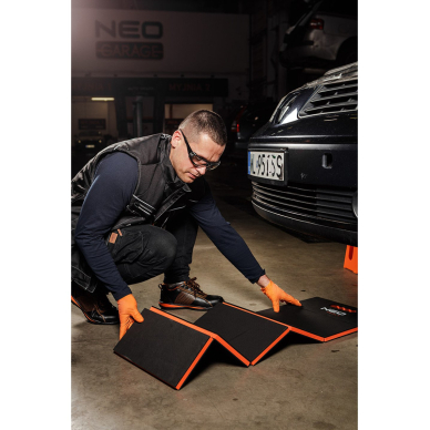 Sulankstomas kilimėlis po automobiliu, 1210 x 455 x 23 mm, 3 sluoksniai 1