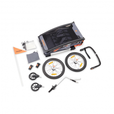 Dviračio priekaba FUXTEC Sportfux FX-FA1 11 Dviračio priekaba FUXTEC Sportfux FX-FA1 11