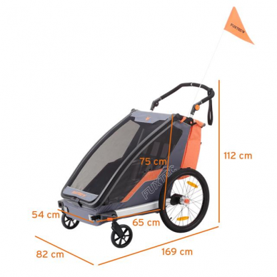 Dviračio priekaba FUXTEC Sportfux FX-FA1 1 Dviračio priekaba FUXTEC Sportfux FX-FA1 1