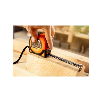 Super Black plieninė ruletė  3 m x 16 mm, automatinis užraktas, du stabdymo mygtukai, magnetas 5 Super Black plieninė ruletė  3 m x 16 mm, automatinis užraktas, du stabdymo mygtukai, magnetas 5