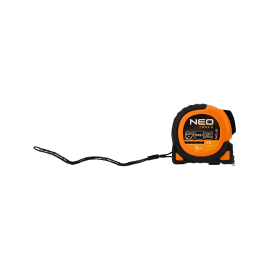 Super Black plieninė ruletė 5 m x 19 mm, automatinis užraktas, du stabdymo mygtukai, magnetas 7 Super Black plieninė ruletė 5 m x 19 mm, automatinis užraktas, du stabdymo mygtukai, magnetas 7