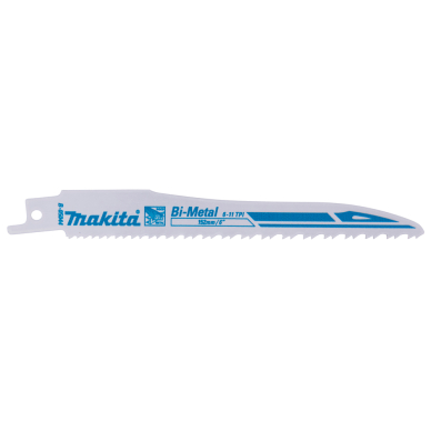 Tiesinio pjūklo pjūkleliai Makita B-05044-2, SUPER EXPRESS, BiM 152x0,9mm (6-11tpi), 2 vnt. 1 Tiesinio pjūklo pjūkleliai Makita B-05044-2, SUPER EXPRESS, BiM 152x0,9mm (6-11tpi), 2 vnt. 1