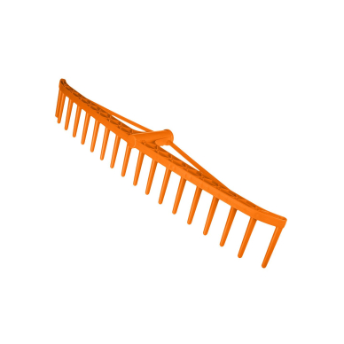 Sustiprintas šieno grėblys, plastikinis
