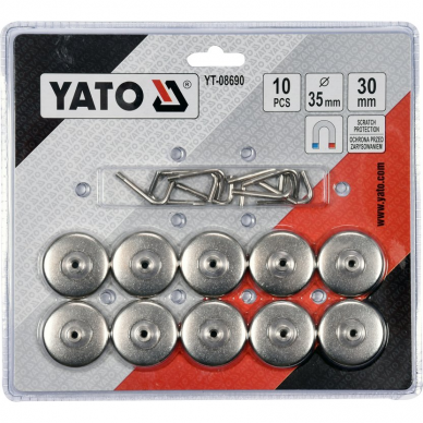 Magnetinių kabliukų rinkinys Yato, 10 vnt 1 Magnetinių kabliukų rinkinys Yato, 10 vnt 1