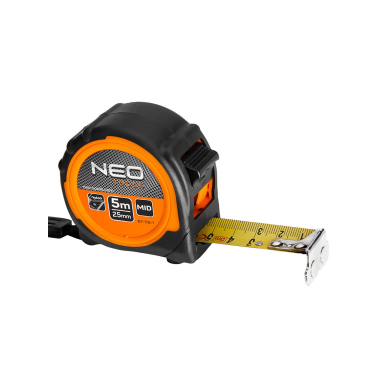 Suvyniota plieninė juosta 5 m x 25 mm, magnetas Suvyniota plieninė juosta 5 m x 25 mm, magnetas