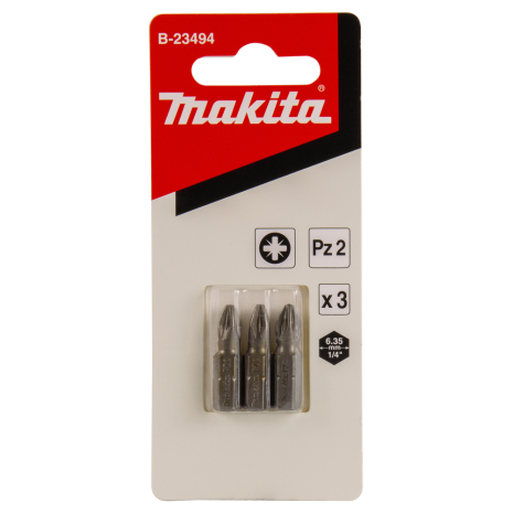 Sukimo antgalis Makita B-23494, PZ2x25mm (3) 2 Sukimo antgalis Makita B-23494, PZ2x25mm (3) 2