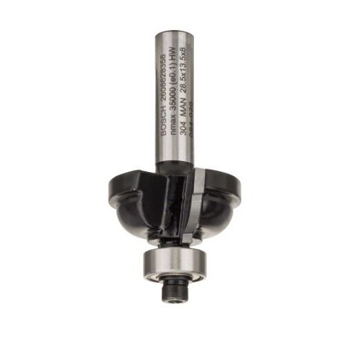 Suapvalinimo freza Bosch HM R=6,3mm, l=14mm, 2608628356 Suapvalinimo freza Bosch HM R=6,3mm, l=14mm, 2608628356