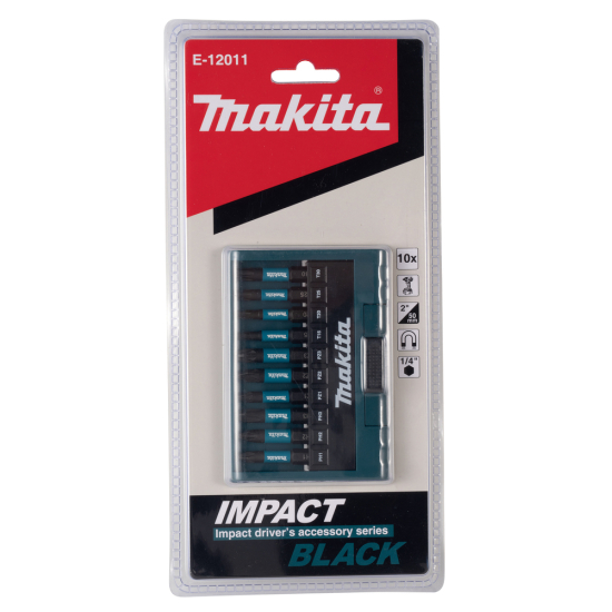 Sukimo antgalis Makita E-12011, 10vnt. IMPACT BLACK 2 Sukimo antgalis Makita E-12011, 10vnt. IMPACT BLACK 2