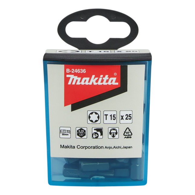 Sukimo antgalis Makita B-24636, T15x25mm (25) 2