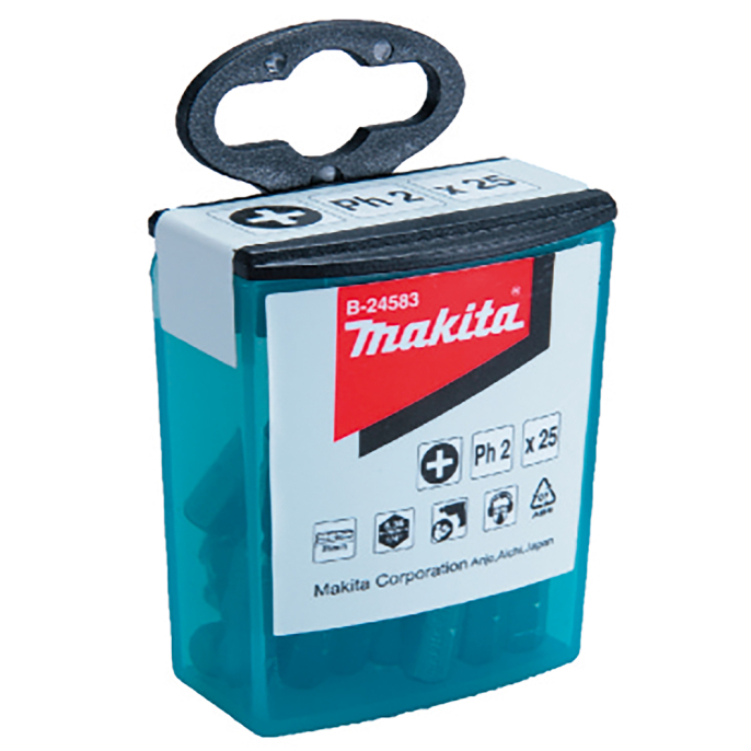 Sukimo antgalis Makita B-24583, PH2X25mm (25 vnt.) 1 Sukimo antgalis Makita B-24583, PH2X25mm (25 vnt.) 1