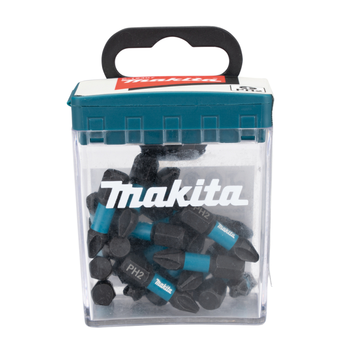 Sukimo antgalis Makita E-12360, PH2X25mm, 25vnt. IMPACT BLACK Sukimo antgalis Makita E-12360, PH2X25mm, 25vnt. IMPACT BLACK