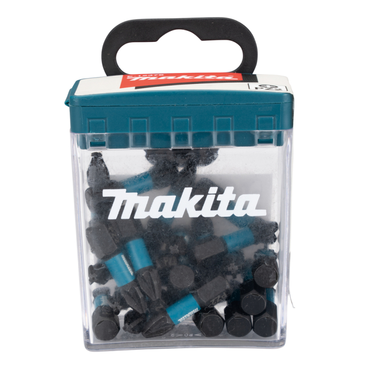 Sukimo antgalis Makita E-12376, PZ2X25mm, 25vnt. IMPACT BLACK