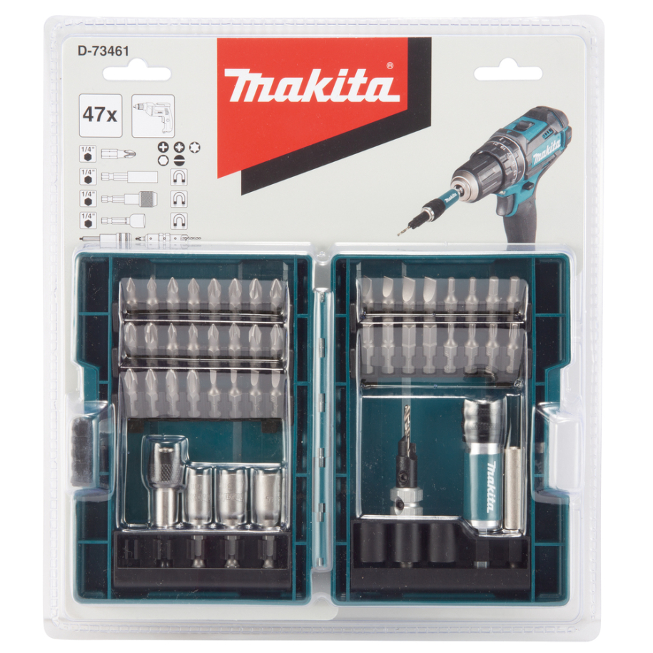 SUKIMO ANTGALIŲ KOMPLEKTAS Makita D-73461, 47 VNT. 2 SUKIMO ANTGALIŲ KOMPLEKTAS Makita D-73461, 47 VNT. 2