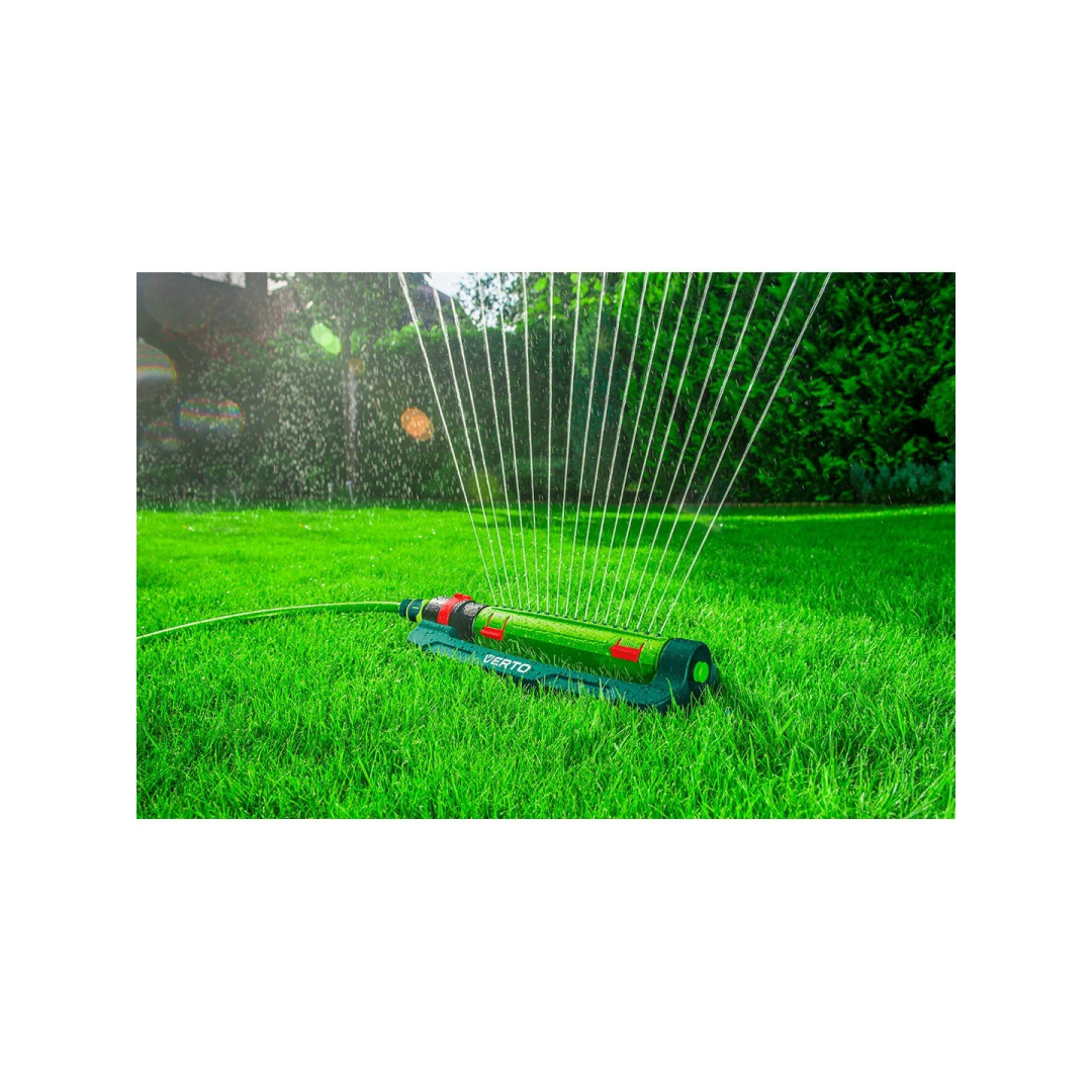 Svyruojantis purkštuvas, aprėptis iki 418 m2, 18 guminių purkštukų, adatinis kamštis purkštukui valyti 1