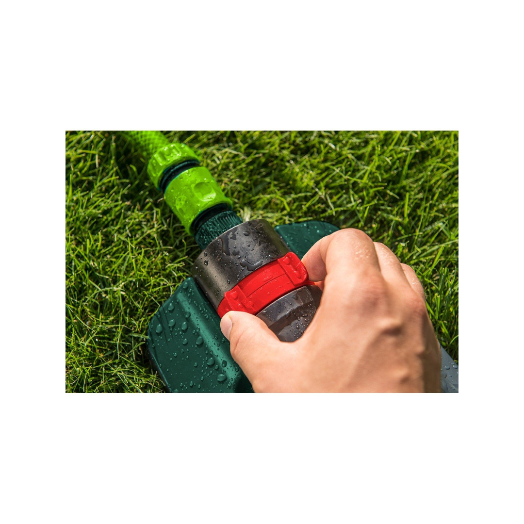 Svyruojantis purkštuvas, aprėptis iki 418 m2, 18 guminių purkštukų, adatinis kamštis purkštukui valyti 3