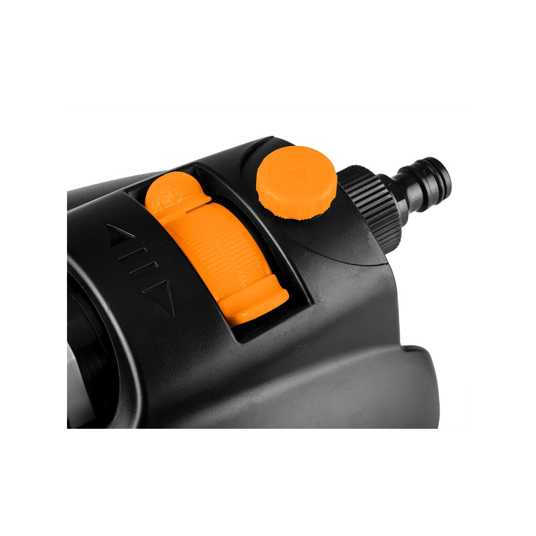 Svyruojantis purkštuvas, purkštukų išjungimo funkcija, 20 purkštukų, reguliuojamas srovės stiprumas 6