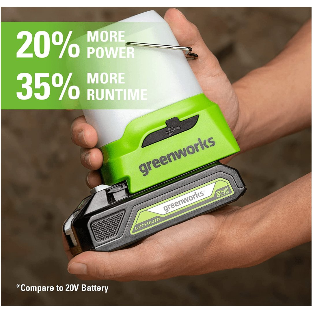 Akumuliatorinis LED šviestuvas Greenworks G24LA500, 24 V, 500 Lm , (tik įrankis) 3