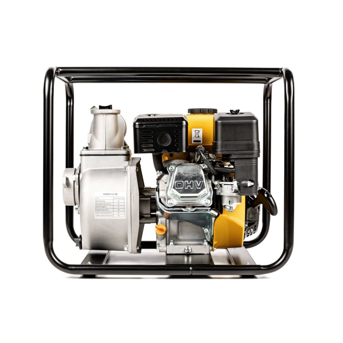 Benzininis švaraus vandens siurblys Loncin LC80ZB35-4.5Q, 4.1kW 5 Benzininis švaraus vandens siurblys Loncin LC80ZB35-4.5Q, 4.1kW 5