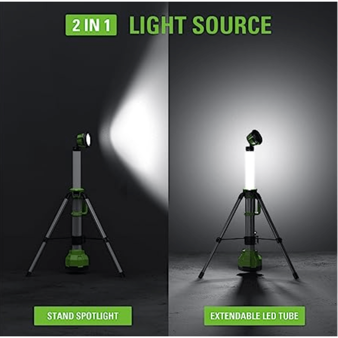 ŠVIESTUVAS Greenworks G24SL, 24V, 360°, (tik įrankis) 2 ŠVIESTUVAS Greenworks G24SL, 24V, 360°, (tik įrankis) 2