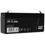 Švino akumuliatorius Green Cell AGM38, AGM VRLA 6V 3.4Ah