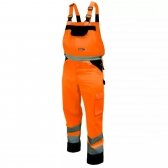 Šviesą atspindintis puskombinezonis, dydis: XL,oranžinis Dedra BH81SO2-XL