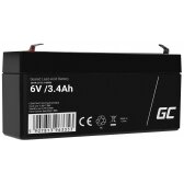 Švino akumuliatorius Green Cell AGM38, AGM VRLA 6V 3.4Ah