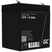 Švino akumuliatorius Green Cell AGM44, AGM VRLA 12V 4.5Ah