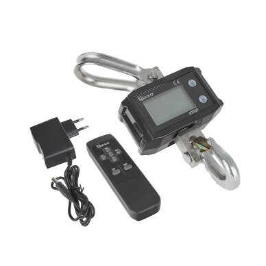 Svarstyklės su kabliu elektroninės 2000kg su pultu 1