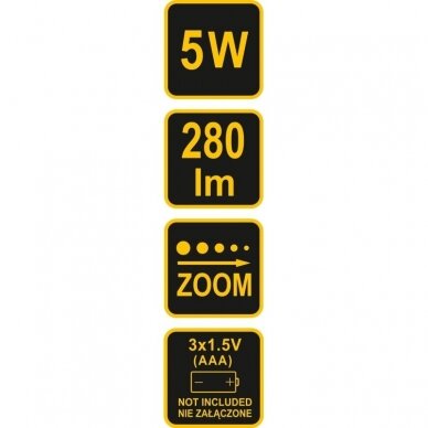 Šviesos diodų prožektorius 5W 88555 2 Šviesos diodų prožektorius 5W 88555 2