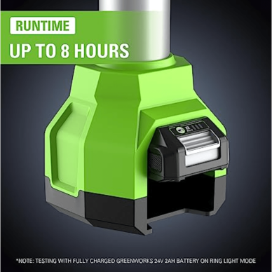 ŠVIESTUVAS Greenworks G24SL, 24V, 360°, (tik įrankis) 6 ŠVIESTUVAS Greenworks G24SL, 24V, 360°, (tik įrankis) 6