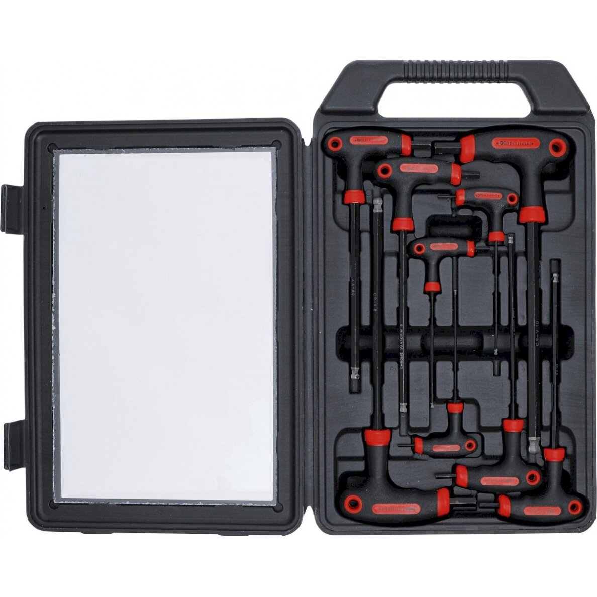 T-rankenėlių atsuktuvų rinkinys | Vidinis šešiakampis Hex | 2 - 10 mm | 9 vnt. (7882) T-rankenėlių atsuktuvų rinkinys | Vidinis šešiakampis Hex | 2 - 10 mm | 9 vnt. (7882)