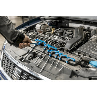 T-formos šešiakampių raktų komplektas 8vnt., HOGERT HT1W880 1 T-formos šešiakampių raktų komplektas 8vnt., HOGERT HT1W880 1