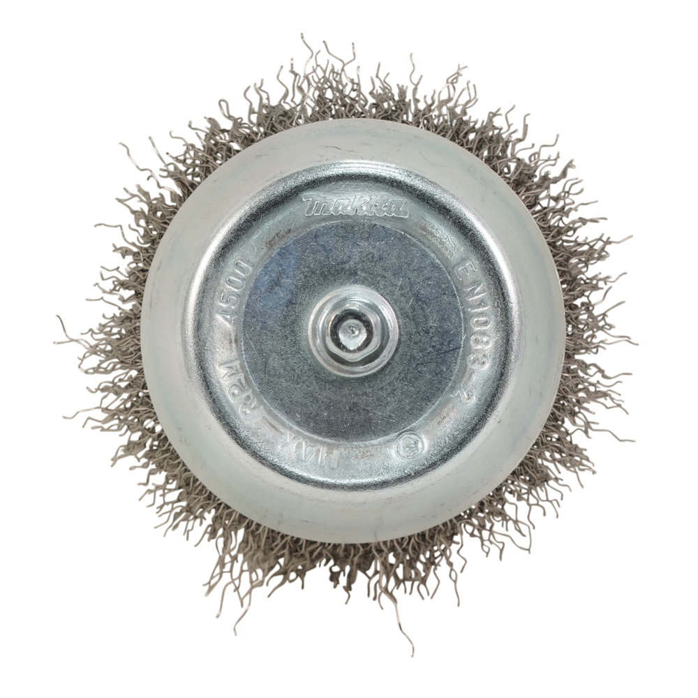 Taurės formos šveitimo šepetys Makita D-76582, 75mm, su 1/4'' šešiakampiu antgaliu 3 Taurės formos šveitimo šepetys Makita D-76582, 75mm, su 1/4'' šešiakampiu antgaliu 3