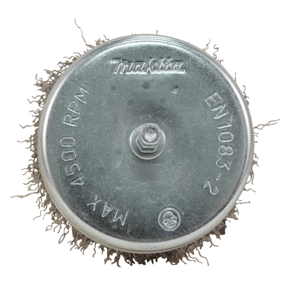 Taurės formos šveitimo šepetys Makita D-76598, 80mm, su 1/4'' šešiakampiu antgaliu 3