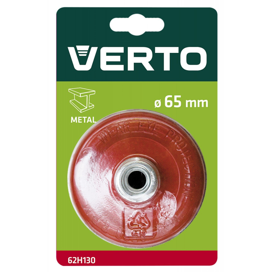 Taurelės formos šepetėlis, 65mm. 1 Taurelės formos šepetėlis, 65mm. 1