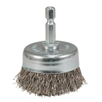 Taurės formos šveitimo šepetys Makita D-76560, 50mm, su 1/4'' šešiakampiu antgaliu