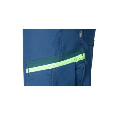Tamsiai mėlynos-žalios, „Mix&Match“ darbo kelnės, 4 kryptimis tempiamos, dydis L 3