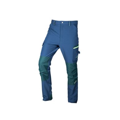 Tamsiai mėlynos-žalios, „Mix&Match“ darbo kelnės, 4 kryptimis tempiamos, dydis XS