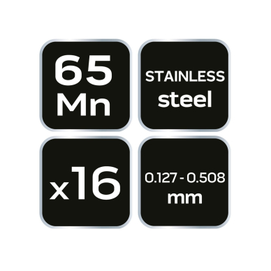 Tarpumatis Lygiagretusis matuoklis, 16 lapų, atlenktų atgal 7 Tarpumatis Lygiagretusis matuoklis, 16 lapų, atlenktų atgal 7