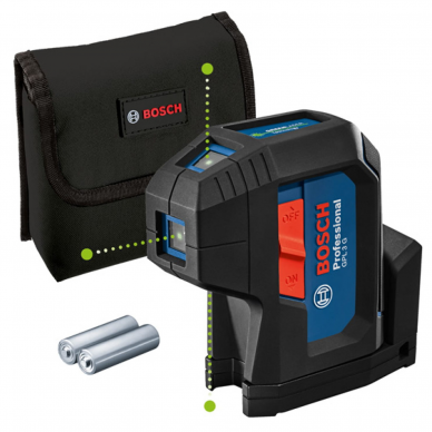Taškinis lazerinis nivelyras Bosch GPL 3 G, BG 2x1.5V Taškinis lazerinis nivelyras Bosch GPL 3 G, BG 2x1.5V