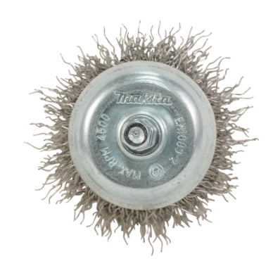 Taurės formos vielinis šepetys Makita D-76554, 28mm, su 1/4'' šešiakampiu antgaliu 3 Taurės formos vielinis šepetys Makita D-76554, 28mm, su 1/4'' šešiakampiu antgaliu 3