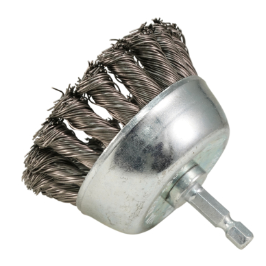 Taurės formos šveitimo šepetys Makita D-76700, 75mm, su 1/4'' šešiakampiu antgaliu 2 Taurės formos šveitimo šepetys Makita D-76700, 75mm, su 1/4'' šešiakampiu antgaliu 2