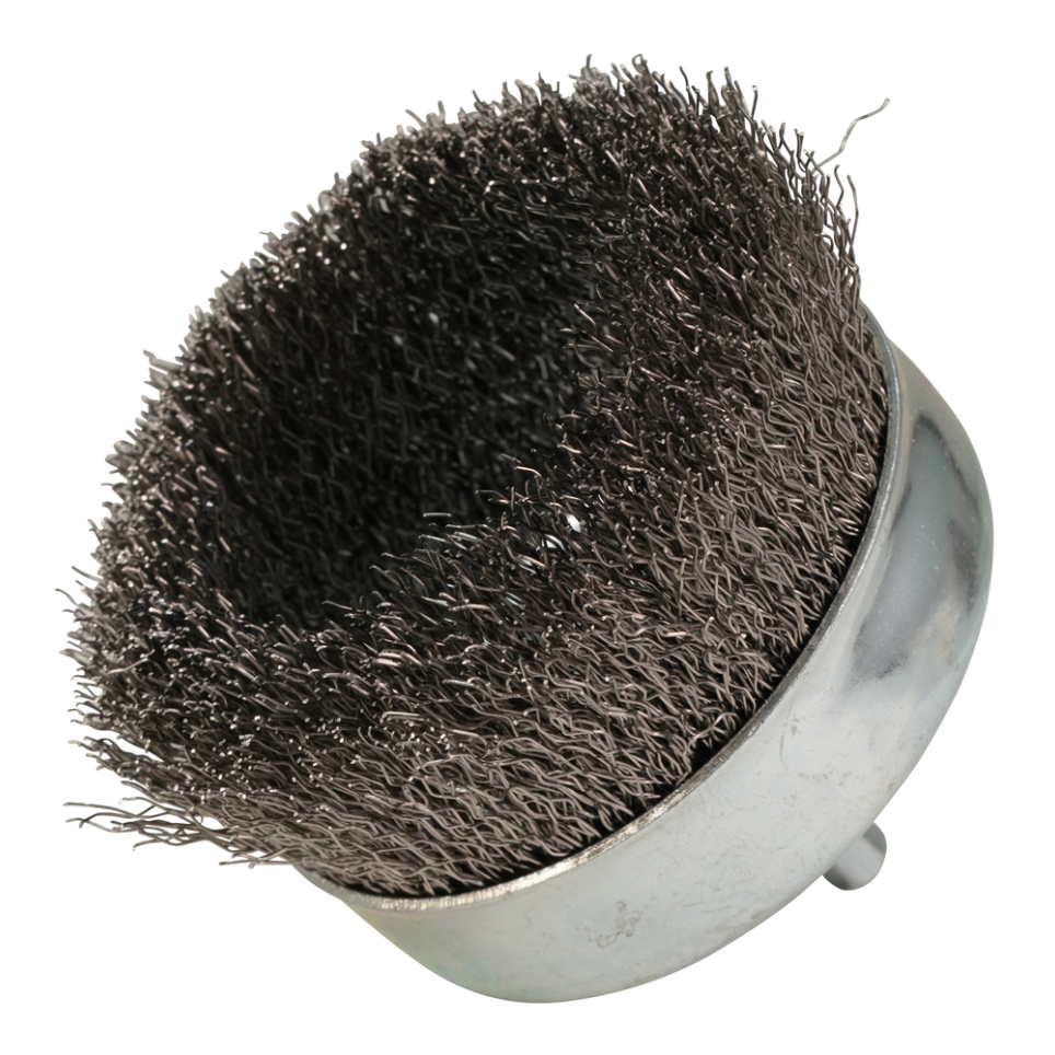 Taurės formos šveitimo šepetys Makita D-76598, 80mm, su 1/4'' šešiakampiu antgaliu 1 Taurės formos šveitimo šepetys Makita D-76598, 80mm, su 1/4'' šešiakampiu antgaliu 1